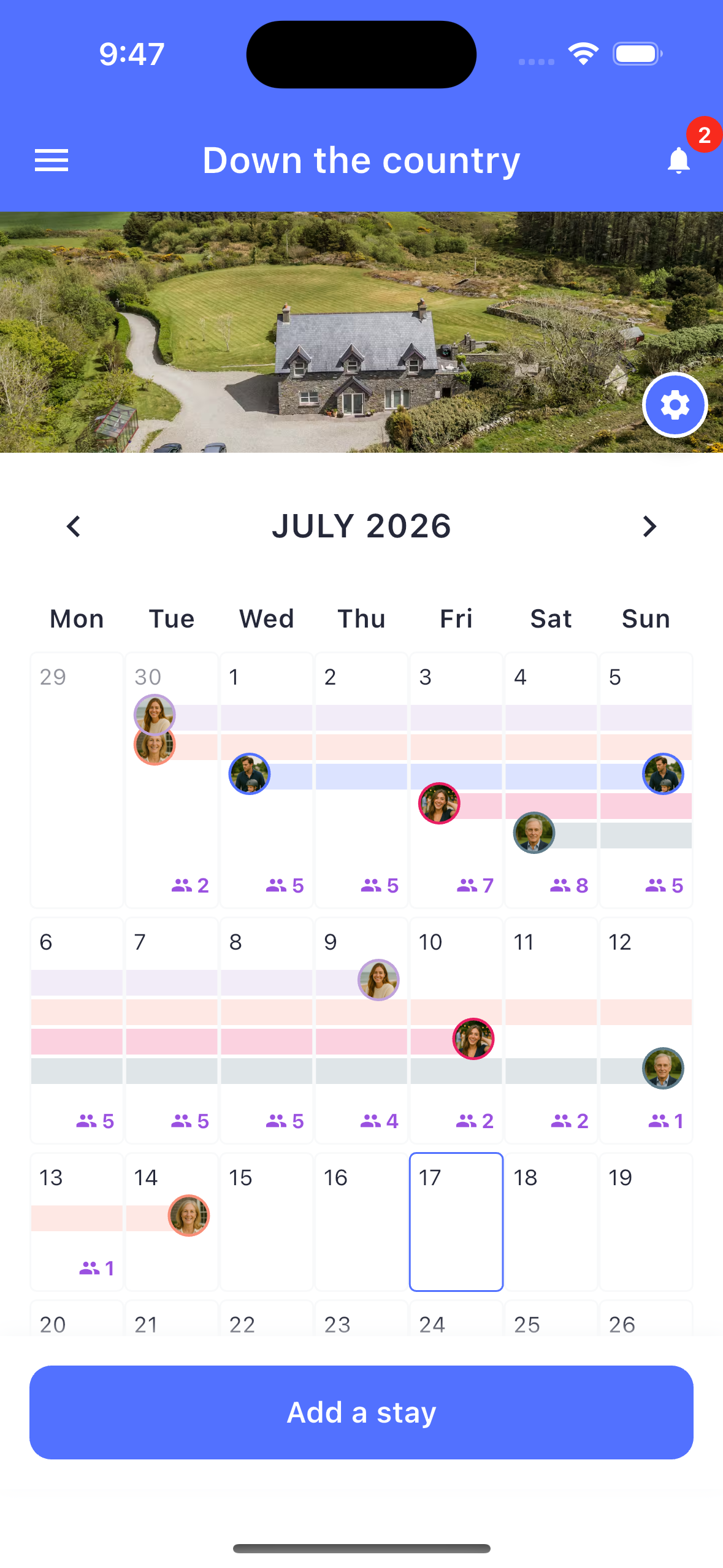 Who'sHome App Homepage