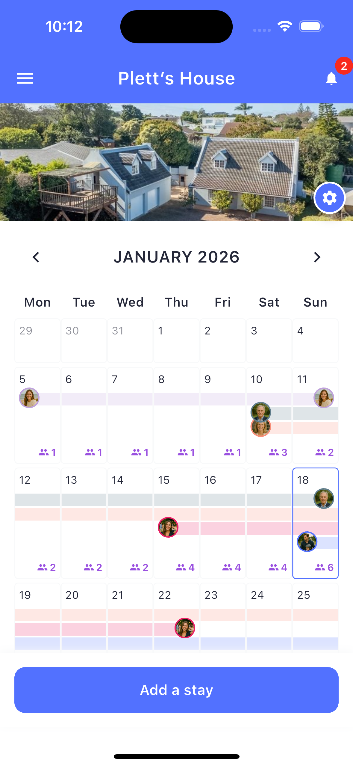 Who'sHome App Homepage